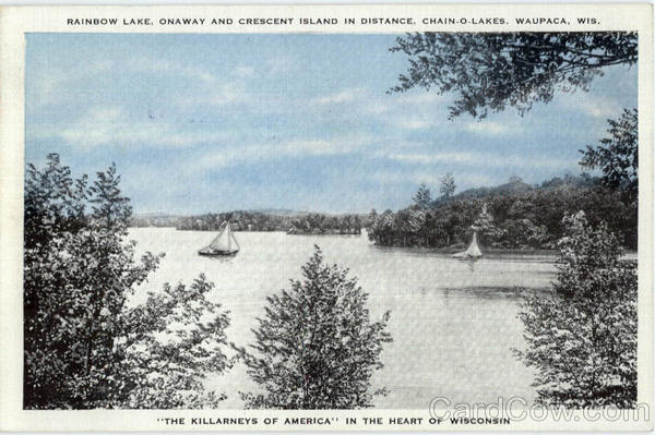 Rainbow Lake Crescent Island Waupaca Wisconsin