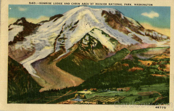 Sunrise Lodge and Cabin Mount Rainier National Park Washington