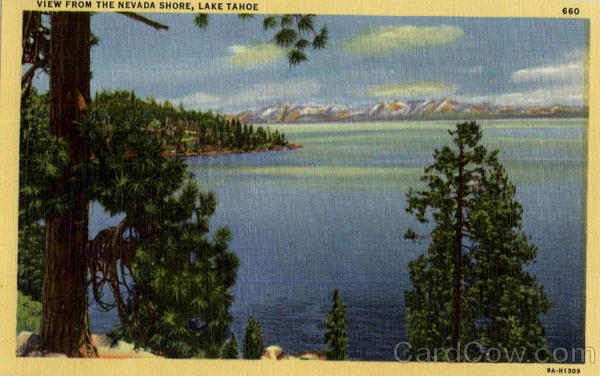 View From Nevada Shore Lake Tahoe