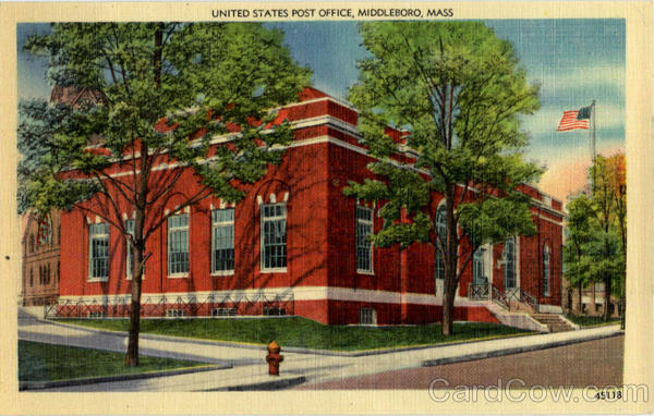 US Post Office Middleboro Massachusetts