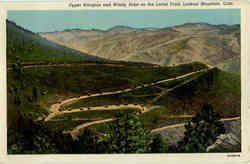 Upper Hairpins &Windy Point on the Lariat Trail, Lookout Mtn Postcard
