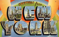 Greetings From New York Postcard