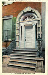 Doorway, Seabury Tredwell House, Built 1830 Postcard