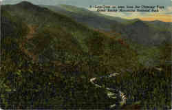 Loop Over as seen from the Chimney Tops Postcard