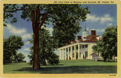 East View of Mansion and Grounds Postcard