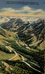 Switch Backs Billings Red Lodge Highway Yellowstone Park Postcard