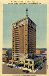 Hotel Thomas Jefferson Corder 2nd Ave and 17th St. Postcard