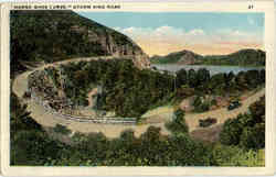 Horse shoe Curve Storm King Road Hiway Postcard