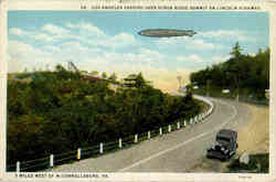 Los Angeles Passing Over Scrub Ridge Summit on Lincoln Hwy Postcard