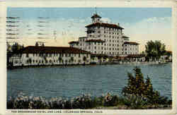 Broadmoor Hotel and Lake Postcard