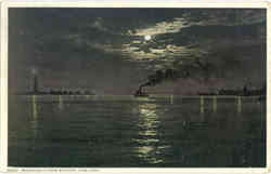 Moonlight from Battery Postcard