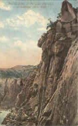 Scene on the Cody Entrance Postcard