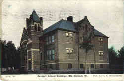 Central School Building Postcard