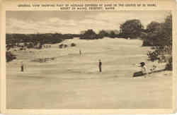 General View Desert of Maine Postcard