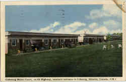 Coburg Motel Court Postcard
