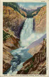 Great Falls Yellowston Canyon Postcard