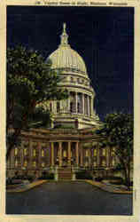 Capitol Dome at Night Postcard