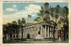 Chester County Court House Postcard