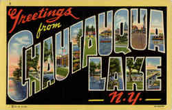 Greetings from Chautauqua Lake Postcard