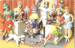 Chaos at the Beauty Shop #4982 Postcard