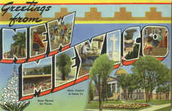 Greetings from New Mexico Postcard