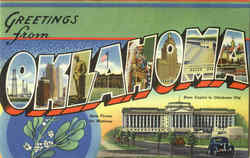 Greetings from Oklahoma Postcard