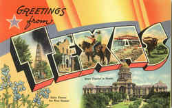 Greetings from Texas Postcard