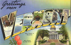 Greetings from Vermont Postcard