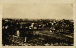 Birdseye View from Oveus Mill Marquette, KS Postcard Postcard