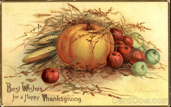 Best Wishes For A Happy Thanksgiving Ellen Clapsaddle