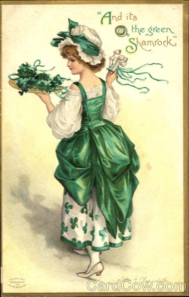 And Its The Green Shamrock Ellen Clapsaddle St. Patrick's Day