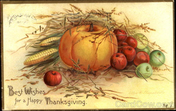 Best Wishes For A Happy Thanksgiving Ellen Clapsaddle