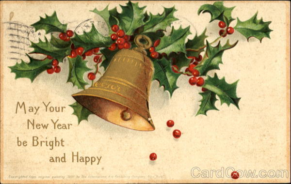 May Your New Year Be Bright And Happy Ellen Clapsaddle