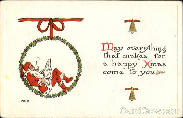 Santa Smoking Pipe Santa Claus