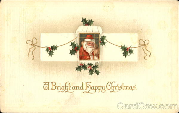 A Bright And Happy Christmas Santa Claus
