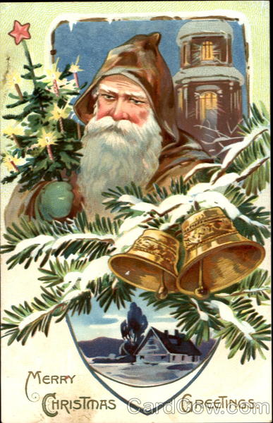 Merry Christmas Greetings Santa Claus