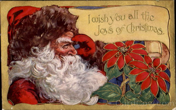 I Wish Yu All The Joys Of Christmas Santa Claus
