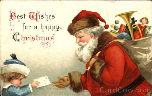 Best Wishes For A Happy Christmas Ellen Clapsaddle