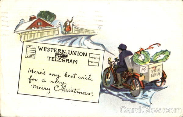 Western Union Telegram Christmas