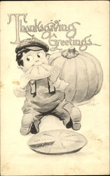 Thanksgiving Greetings Bernhardt Wall Postcard Postcard