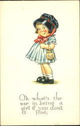 Flirt - Girl Charles Twelvetrees Postcard Postcard