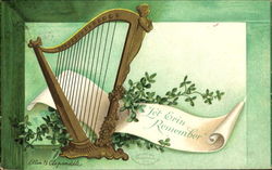 Let Erin Remember Harp Postcard
