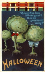 Halloween Cabbage Postcard