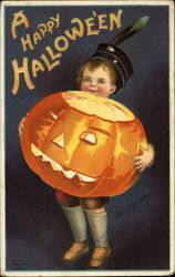 A Happy Halloween Postcard Postcard