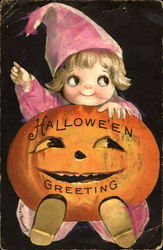 Halloween Greeting Postcard Postcard