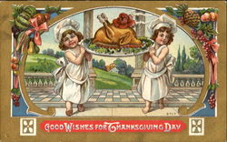 Good Wishes For Thanksgiving Day Postcard