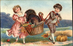 Thanksgiving Greetings Postcard