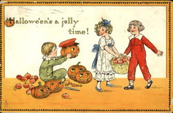 Halloween's A Jolly Time! Postcard