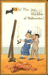 Oh! The Joy The Bliss Of Hallowe'En! Halloween Postcard Postcard