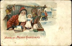 Wishing You A Merry Christmas Postcard